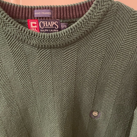Vintage green Chaps crewneck sweater - Picture 5 of 5